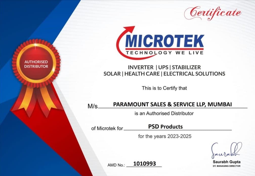 Microtek Certificate